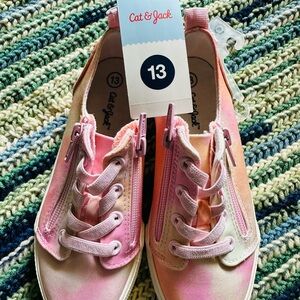 Cat & Jack Pink and Orange Sneakers Lightweight Canvas